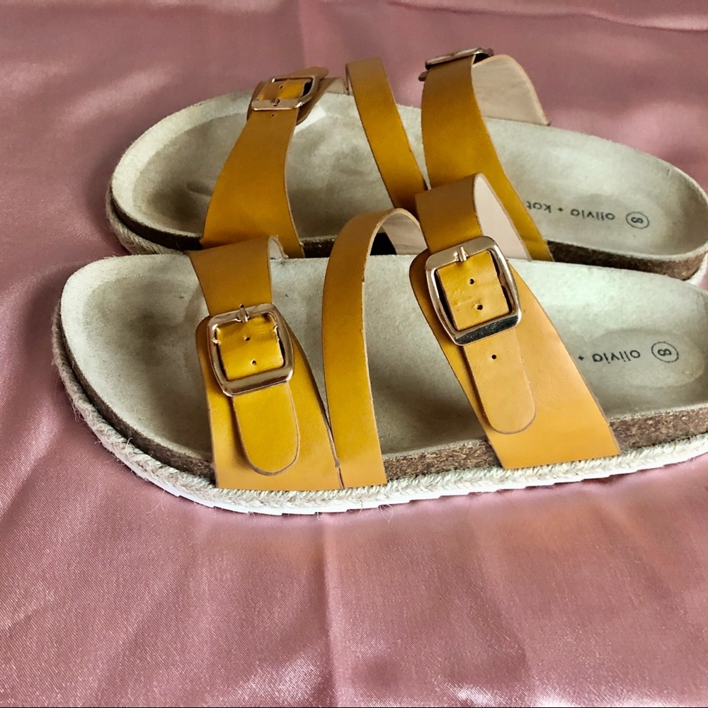 Cute mustard sandals